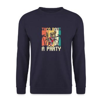 Mexikanisch Tequila Sommer Skeleton Mexiko - Unisex Pullover - Navy - Vorne - Alina (178cm) & Michal (187cm)