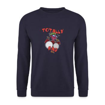 Veganer Rettich Gärtner Gemüse Essen Salat - Unisex Pullover - Navy - Vorne - Alina (178cm) & Michal (187cm)