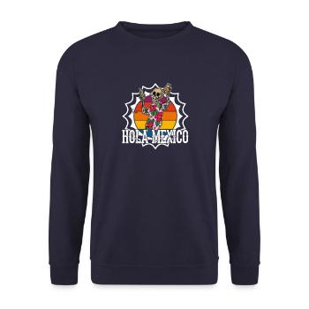 Mexiko Urlaub Sommer Taco Tequila Mexikanisch - Unisex Pullover - Navy - Vorne - Alina (178cm) & Michal (187cm)