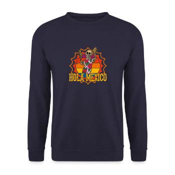 Mexiko Urlaub Sommer Taco Tequila Mexikanisch - Unisex Pullover - Navy - Vorne - Alina (178cm) & Michal (187cm)