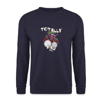 Veganer Rettich Gärtner Gemüse Essen Salat - Unisex Pullover - Navy - Vorne - Alina (178cm) & Michal (187cm)