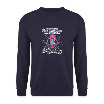 Fungi Ant Insects Biology Biologist School - Unisex Sweatshirt - navy - Front - Alina (178cm) & Michal (187cm)