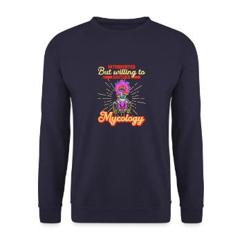 Fungi Ant Insects Biology Biologist School - Unisex Sweatshirt - navy - Front - Alina (178cm) & Michal (187cm)