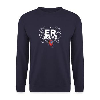 Cardiologie Formation cardiologue Médecin Profession - Sweat-shirt Unisexe - marine - Devant - Alina (178cm) & Michal (187cm)
