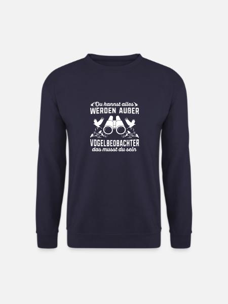 Vögelbeobachter Ornithologie Vogelbeobachtung - Unisex Pullover - Navy