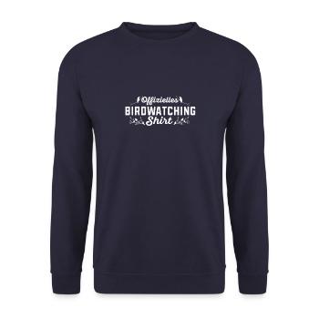 Ornithologie Vögel Offizielles Birdwatching - Unisex Pullover - Navy - Vorne - Alina (178cm) & Michal (187cm)
