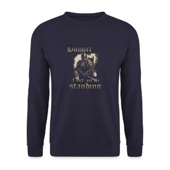 Buhurt Ritterturnier last man Standing Bouhourt - Unisex Pullover - Navy - Vorne - Alina (178cm) & Michal (187cm)