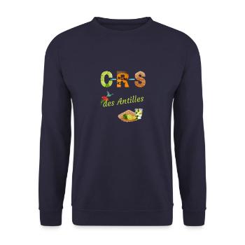 CRS des Antilles Citron Rhum Sucre Apéro Humour - Sweat-shirt Unisexe - marine - Devant - Alina (178cm) & Michal (187cm)