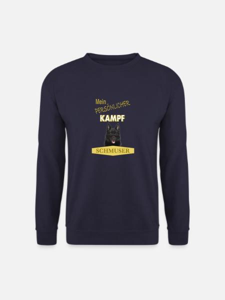 Persönlicher Kampfschmuser - Schipperke - Unisex Pullover - Navy