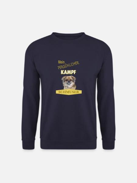 Persönlicher Kampfschmuser - Tibet Spaniel - Unisex Pullover - Navy