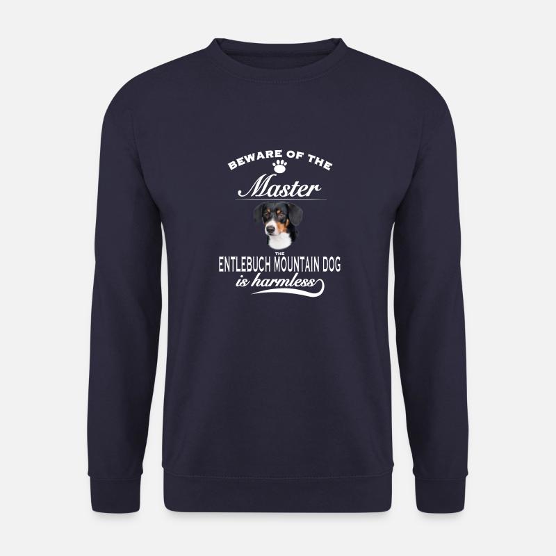 Beware of the master, Entlebucher Sennenhund - Unisex Pullover - Navy