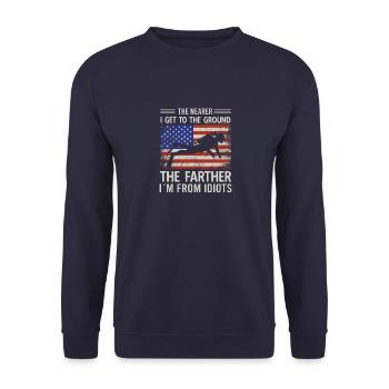 Tauchen Diving Taucherbrille Meer Sporttaucher - Unisex Pullover - Navy - Vorne - Alina (178cm) & Michal (187cm)