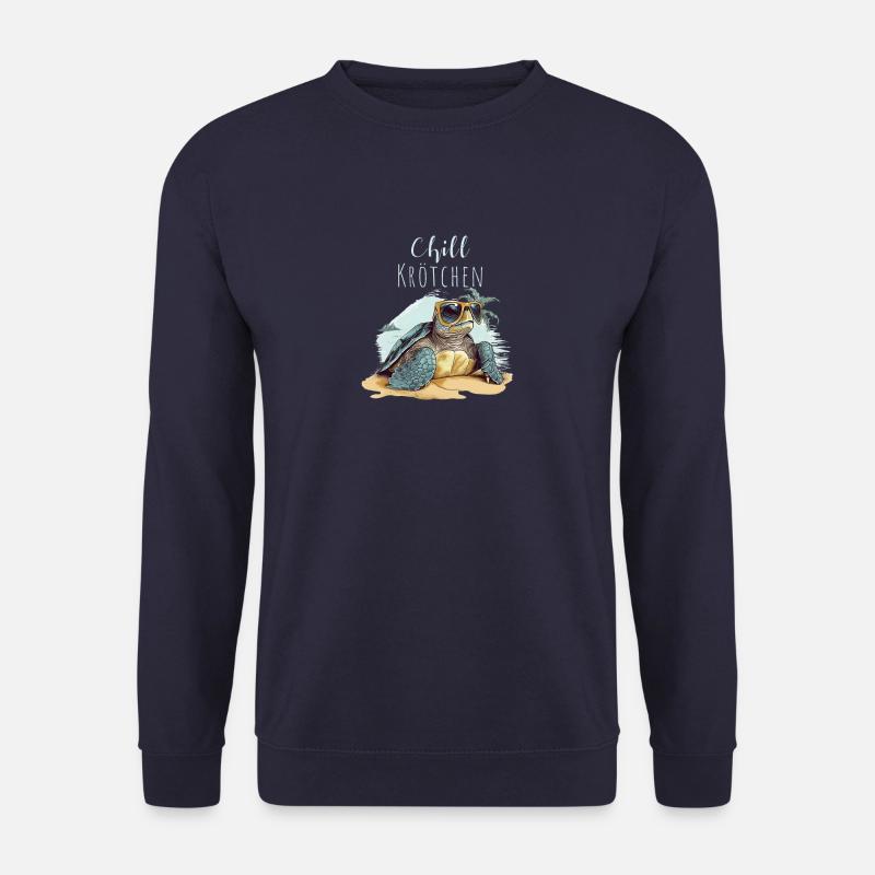 Chill Krötchen Schildkröte Chillkröte - Unisex Pullover - Navy