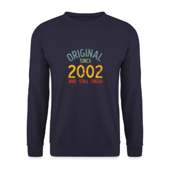 Millésime 2002 - Sweat-shirt Unisexe - marine - Devant - Alina (178cm) & Michal (187cm)