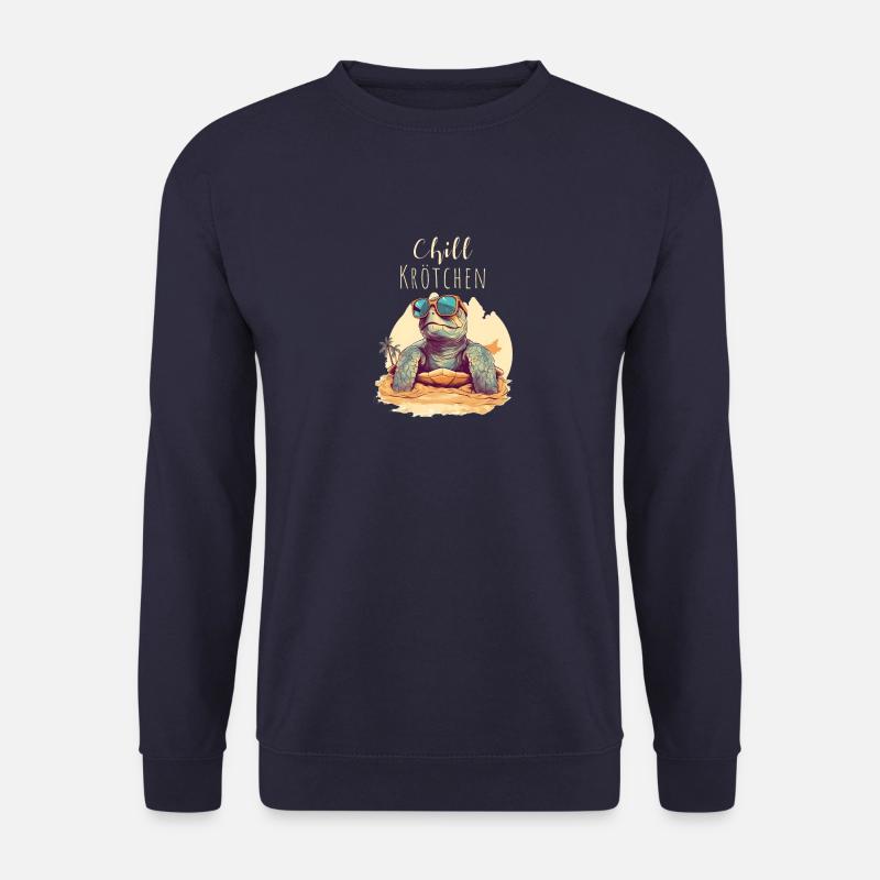 Chill Krötchen Schildkröte Chillkröte - Unisex Pullover - Navy