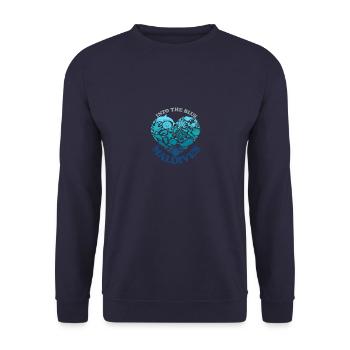 MALDIVES - Sweat-shirt Unisexe - marine - Devant - Alina (178cm) & Michal (187cm)