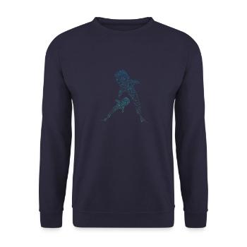 Walhai Whale Shark - Unisex Pullover - Navy - Vorne - Alina (178cm) & Michal (187cm)