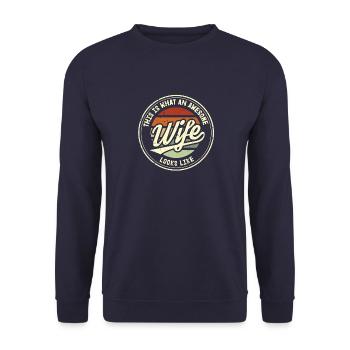 Voici à quoi ressemble une femme géniale - Sweat-shirt Unisexe - marine - Devant - Alina (178cm) & Michal (187cm)