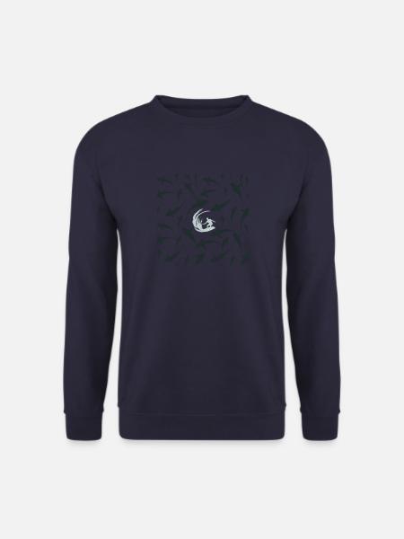 Surfen mit Haien Surfing with Sharks - Unisex Pullover - Navy
