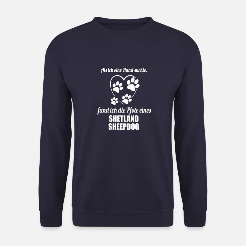 Hand & Pfote - Spruch - Shetland Sheepdog - Unisex Pullover - Navy
