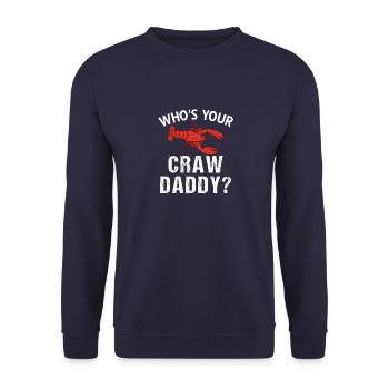 Flusskrebs Crawfish Hummer Vintage Seafood Sprüche - Unisex Pullover - Navy - Vorne - Alina (178cm) & Michal (187cm)