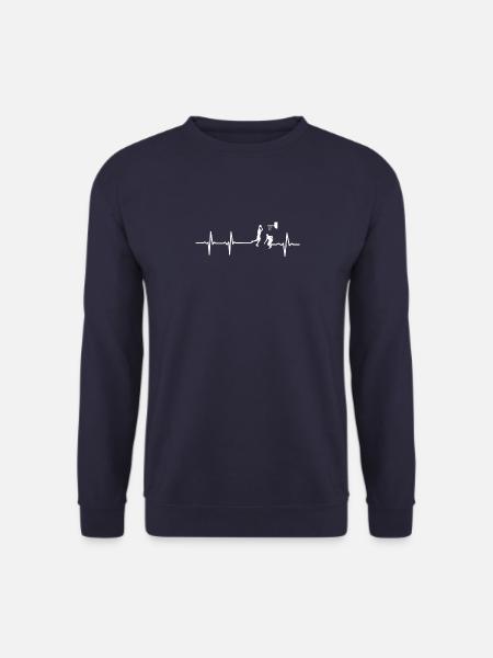 Basketball Herzschlag Puls Basketballer Geschenk - Unisex Pullover - Navy