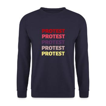 protest - Unisex Pullover - Navy - Vorne - Alina (178cm) & Michal (187cm)