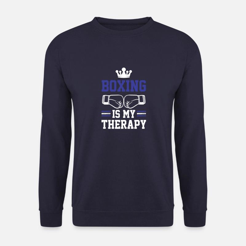 Boxing Therapy - Unisex Sweatshirt - navy