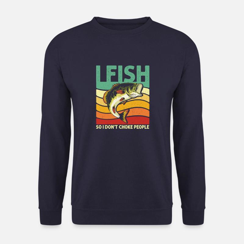 I Fish - Unisex Pullover - Navy