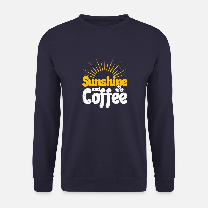 Sunshine and Coffee - Unisex Pullover - Navy