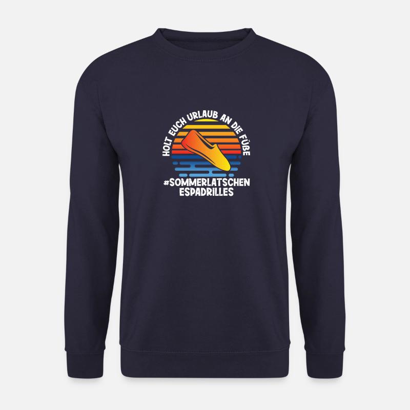 Espadrilles sind Urlaub für die Füße - Unisex Pullover - Navy
