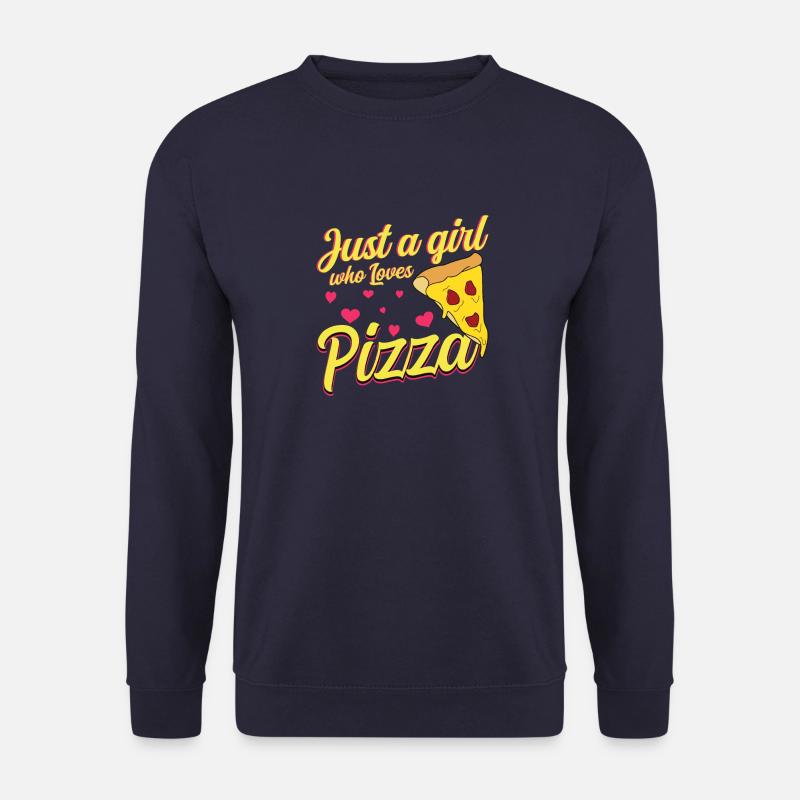 Mädchen lieben Pizza - Unisex Pullover - Navy