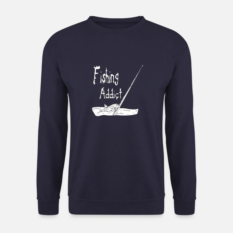 SÜCHTIGER NACH ANGELN - Unisex Pullover - Navy