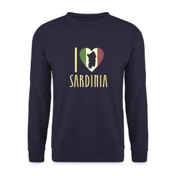 Italy Summer Mediterranean Sardinia Bella - Unisex Sweatshirt - navy - Front - Alina (178cm) & Michal (187cm)