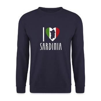Italy Summer Mediterranean Sardinia Bella - Unisex Sweatshirt - navy - Front - Alina (178cm) & Michal (187cm)