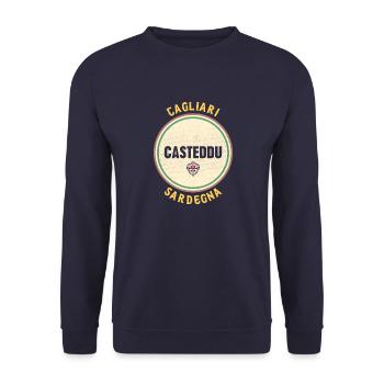 Italy Sardegna island Mediterranean holiday trip - Unisex Sweatshirt - navy - Front - Alina (178cm) & Michal (187cm)