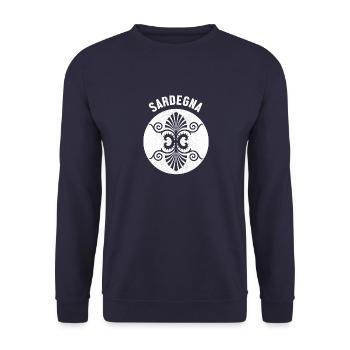 Sardinia Holidays Italia Sardegna Mediterranean - Unisex Sweatshirt - navy - Front - Alina (178cm) & Michal (187cm)
