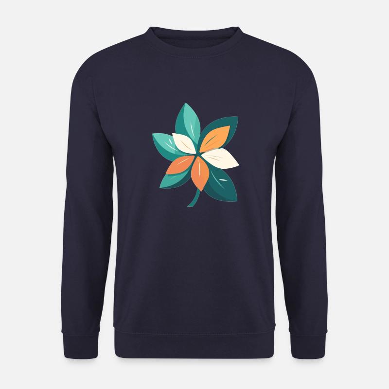 Jasminblüte im Cartoon Style - Unisex Pullover - Navy
