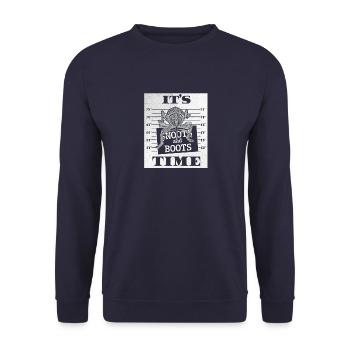 Its Weevil Time Mugshot Snoots and Boots - Unisex Pullover - Navy - Vorne - Alina (178cm) & Michal (187cm)