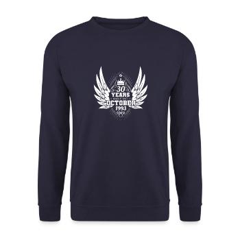 Koi Carp at Midnight: Night Pond Magic - Unisex Sweatshirt - navy - Front - Alina (178cm) & Michal (187cm)