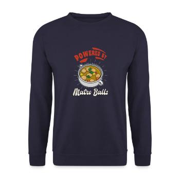 Matzah Koscher Israel Passover Seder Küche - Unisex Pullover - Navy - Vorne - Alina (178cm) & Michal (187cm)