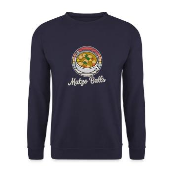 Matzah Casher Matzo Israël Cuisine juive - Sweat-shirt Unisexe - marine - Devant - Alina (178cm) & Michal (187cm)