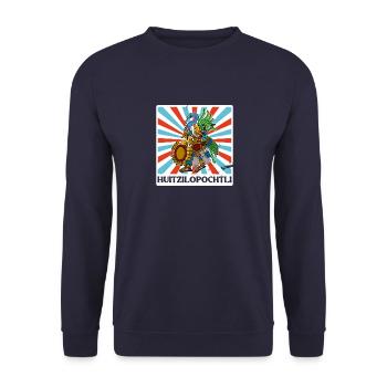 Huitzilopochtli Dieu de la guerre Aztèques Histoire de la religion - Sweat-shirt Unisexe - marine - Devant - Alina (178cm) & Michal (187cm)