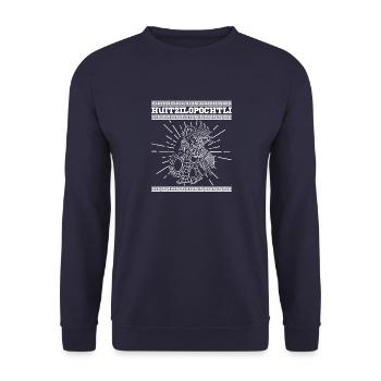 Mexican Deity Mexico Culture Aztec - Unisex Sweatshirt - navy - Front - Alina (178cm) & Michal (187cm)