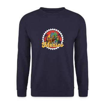 Mexique Histoire Aztec Maya Culture Divinité - Sweat-shirt Unisexe - marine - Devant - Alina (178cm) & Michal (187cm)