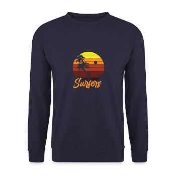 Planche de surf Surfer Sports nautiques - Sweat-shirt Unisexe - marine - Devant - Alina (178cm) & Michal (187cm)