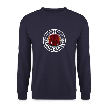 Sambo Sports Suit Russia Martial Arts Athletes - Unisex Sweatshirt - navy - Front - Alina (178cm) & Michal (187cm)
