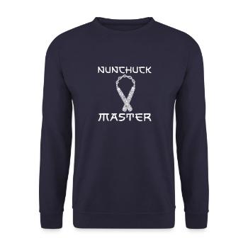 Nunchaku Ninja Training Japon Arme Taekwondo - Sweat-shirt Unisexe - marine - Devant - Alina (178cm) & Michal (187cm)