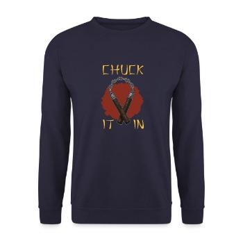 Armes Ninja Ninjutsu Japon Arts Martiaux Karaté - Sweat-shirt Unisexe - marine - Devant - Alina (178cm) & Michal (187cm)
