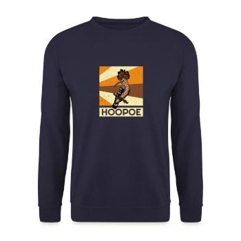hoopoe bird garden forest nature ornithologist - Unisex Sweatshirt - navy - Front - Alina (178cm) & Michal (187cm)